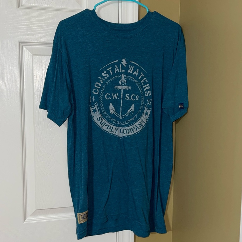Nice Coastal Waters anchor tshirt L